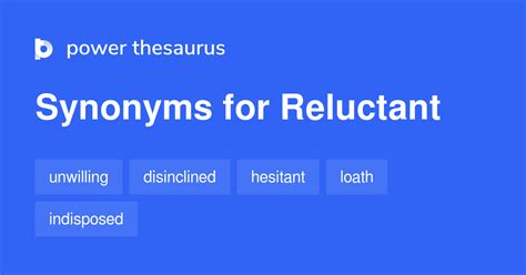 synonyms of reluctant